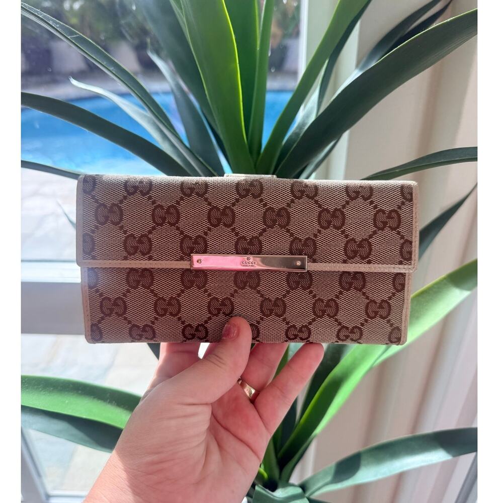 Gucci GG Continental Canvas Long Wallet